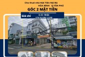 Cho thuê nhà 2 mặt tiền NB Hòa Bình 64m2, 2Lầu +ST, 25Triệu